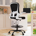 Drafting Chair, Tall Office Chair with Flip-up Armrests Executive Ergonomic Computer Standing Desk Chair, Office Drafting Chair with Lumbar