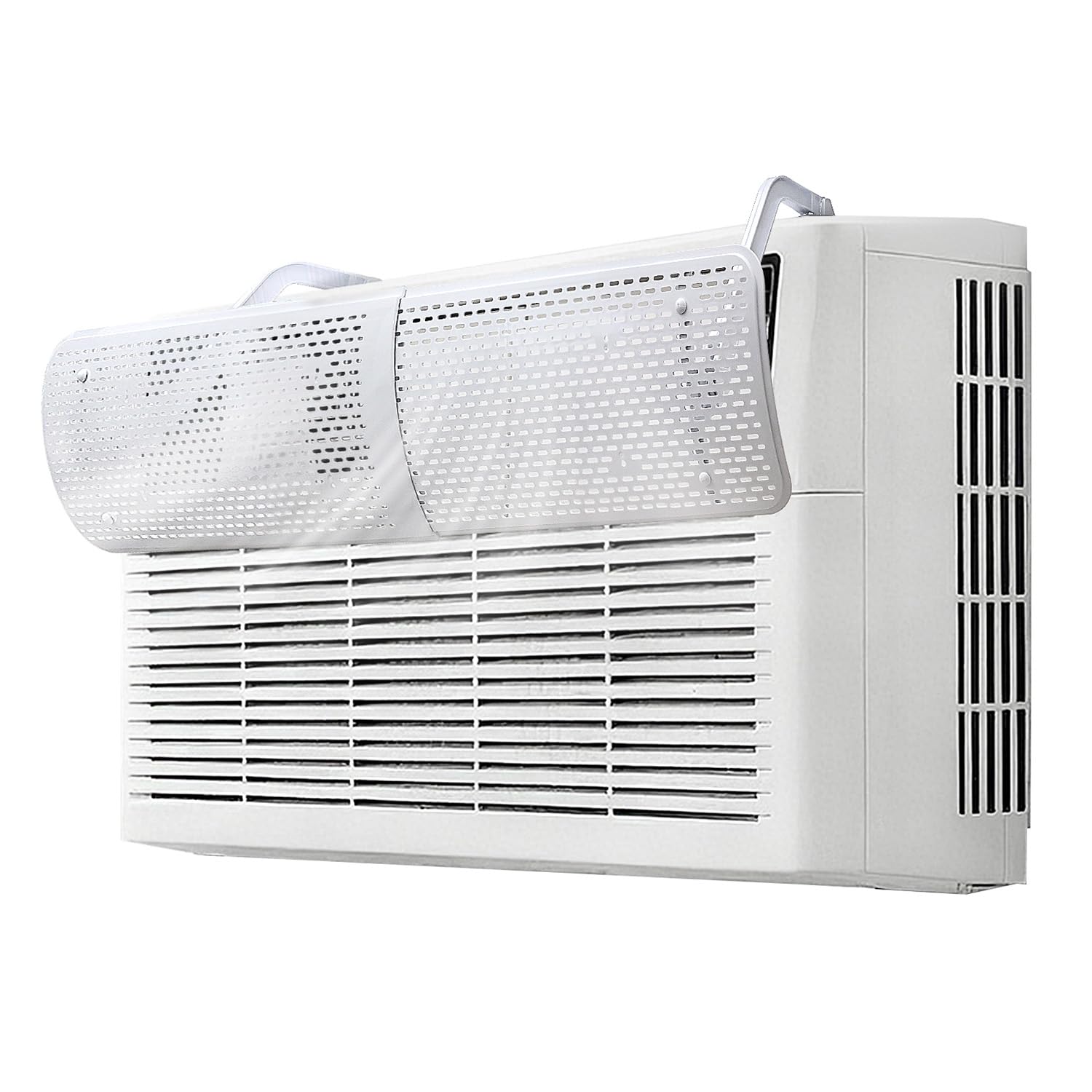 Adjustable AC Air Deflector, AC Vent Deflector, Direct Airflow Prevention, Extends 17.5" to 28.5" Length,Fits Most Window and Split-Type Air Conditioners