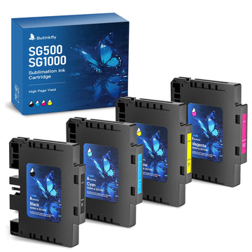 2026 3.09 Sublimation Ink Cartridge Compatible with Sawgrass SG500 SG1000 Printer All Versions | No Grid Lines Guaranteed | High-PerformanceInk(4 PK, B/C/M/Y)