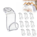 Clear Hanger Connector Hooks - Space Saving Cascading Clips for Closet Organization (50PCS)