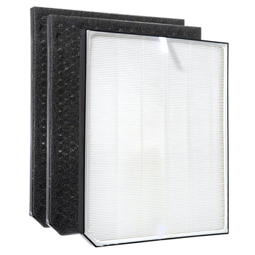 Genuine AirDoctor AD2000 1 Year Combo Replacement Filter Pack. Includes 2 Premium Carbon/VOCs w Pre-Filters + 1 UltraHEPA. Guaranteed Quality & Performance. Removes Smoke, Pet Dander, Pollen, Gasses