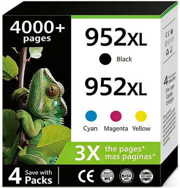 952XL Ink Cartridges Combo Pack Compatible for HP 952 XL for HP952 HP952XL OfficeJet Pro 7720 7730 7740 8200 8210 8702 8710 8715 8720 8725 8730 8740