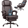 Vendorz Office Desk Chair with Foot-rest 400lbs, Heavy Duty Executive Office Chair, Comfy High Back Ergonomic Pu Leather Reclining Desk Chair