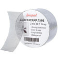 Secopad Grey Window Screen Repair Tape, 2IN X 30FT (360IN) Screen Repair Kit for Windows or Doors, Strong Adhesive Patch Kit Fiberglass Mesh Tape