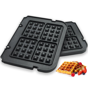 Waffle Plates for Cuisinart Griddler GR-4N, GR-5B, GR-6, GRID-8N Series