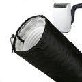 Portable AC Hose Insulation Sleeve, Air Conditioner Hose Cover Wrap for 5" & 5.9" Diameter Exhaust Hose, AC Duct Vent Cover Sleeve with Upgrade Heat Insulation Material,One Step Install, Black