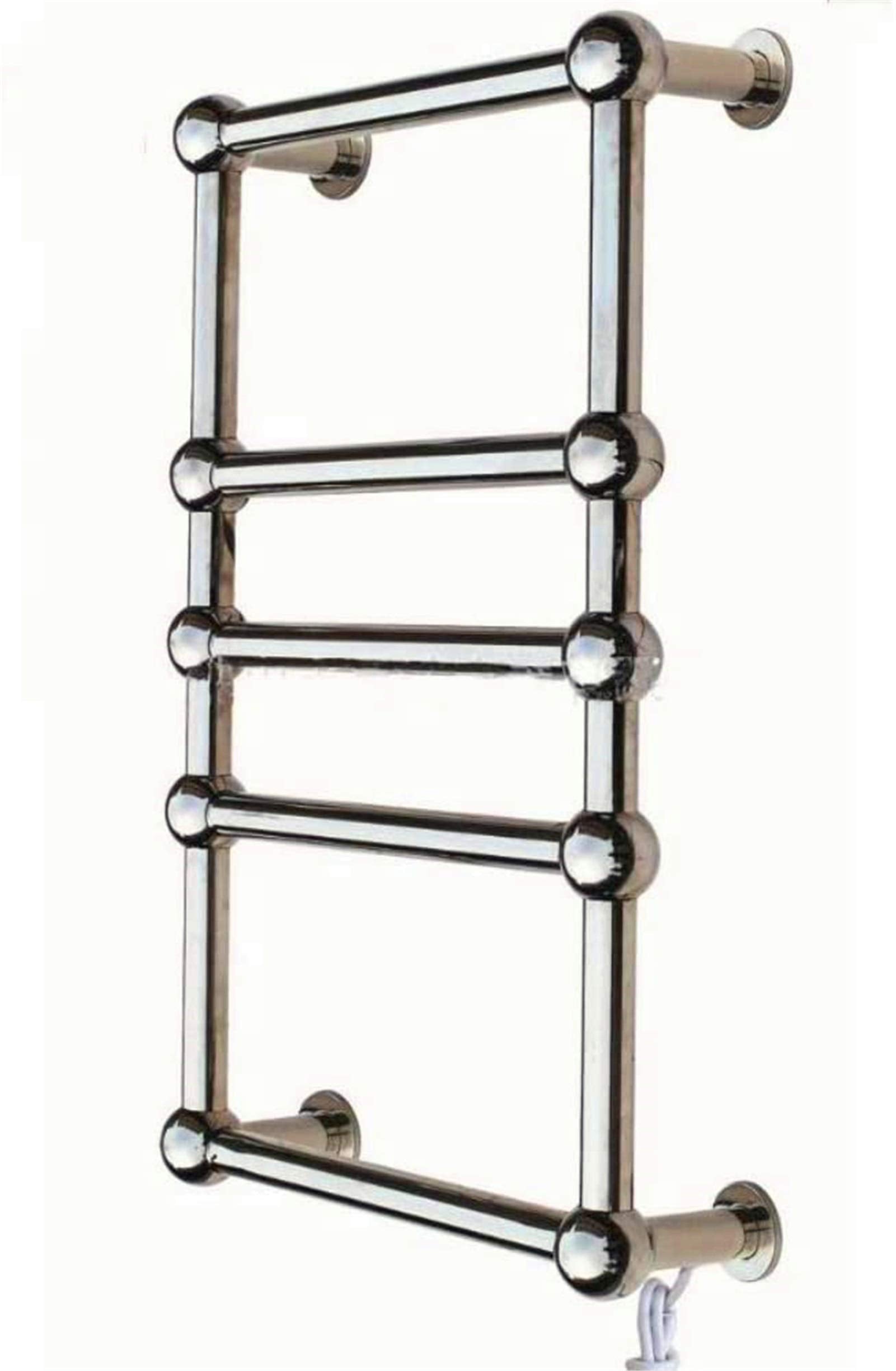 Heated Towel Rail Bathroom Wall Heater Towel Warmer,Electric Towel Rack, Hot Towel Rack Ed Stainless Steel Mirrored Spherical Surface Ip55 Waterproof Towel Dryer Bathroom Accesso