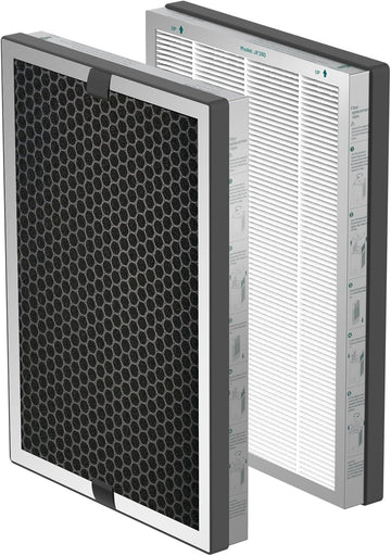 JF260 Air Purifier 2X Filter Replacement, True HEPA with 300g Activated Carbon Air Filter, Made for JF260 JF260S Replace Air Purifiers Filter