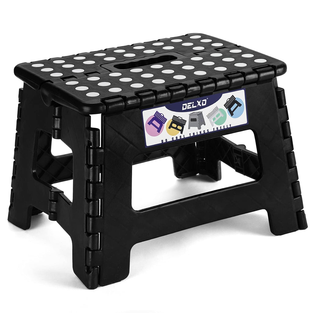 Delxo 16 Inch Folding Step Stool,1 Pack Plastic Stool in Purple,extra-thicken Kitchen Step Stool,non Slip 2022 Strengthen Plastic Stepping