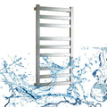 APUM Bathroom Electric Towel Warmer, Modern Wall Mounted Electric Towel Rail Stainless Steel Heater Tower Drying Rack,Brushed 41.7X19.7X4.3 Inch,Plugin