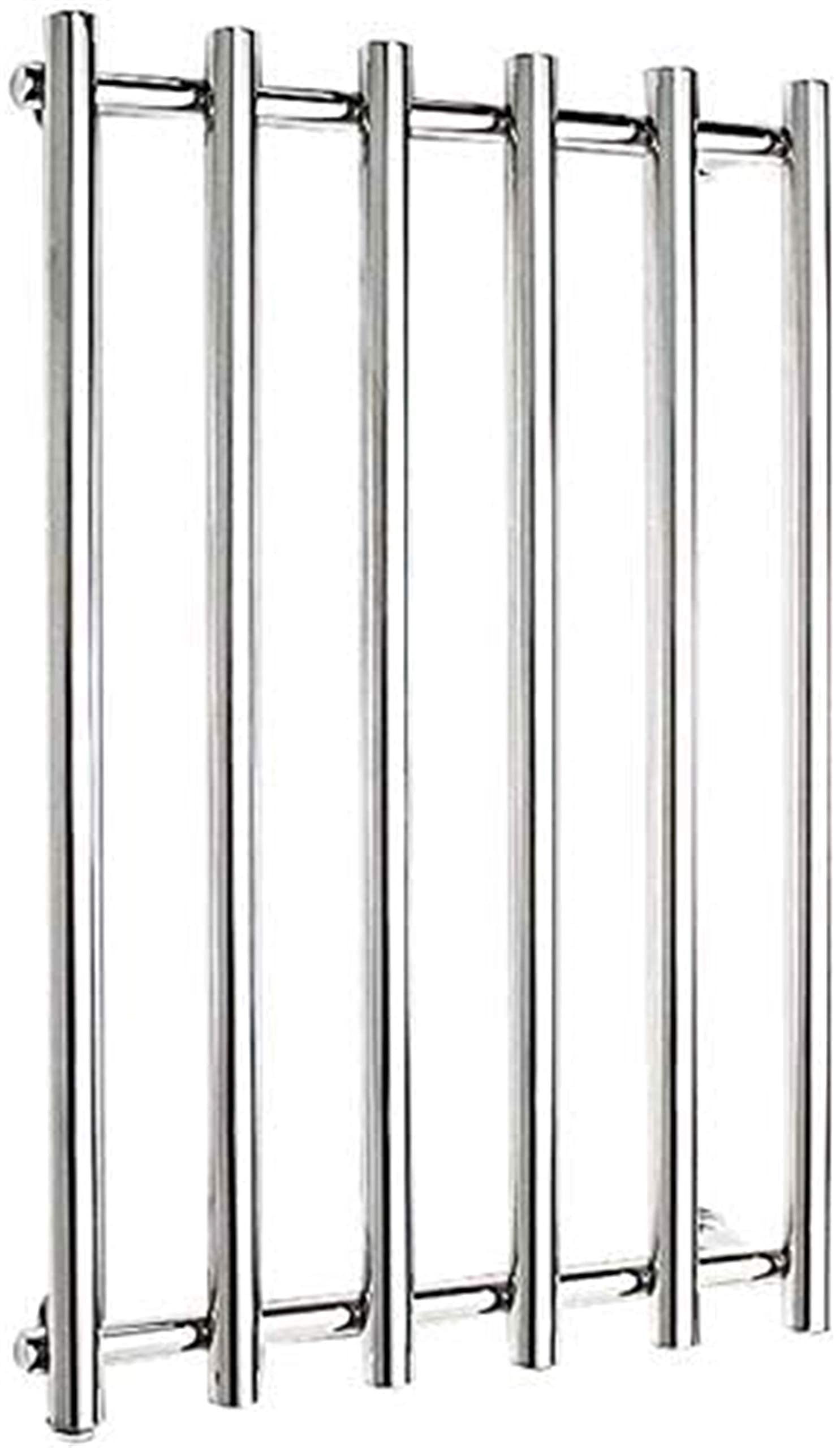 Heated Towel Rail Rails Towel Warmer Drying Rack Electric 304 Stainless Steel Tower Warmer with 6 Heated Bars Wall-Mounted for Bathroom 810 540 110mm (Size : Plugin) ()