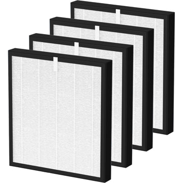 TZ-K2 True HEPA Replacement Filter Compatible with ToLife TZ-K2, 3-in-1 H13 Activated Carbon TZ-K2-A Filter, 4 Pack