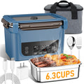 2026 Upgraded Cordless Electric Lunch Box for Adults, 20,800mAh Battery-Powered Heated Lunch box, 6.3 Cup Self-Heating Lunch Box for Construction, Office & Truck