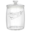 Folinstall 1 Gallon Glass Cookie Jar, Large Glass Jar with Airtight lid, Glass Food Storage Container for Cookies, Candy, Flour, Dog Treats, Coffee, Laundry Room Storage & Pantry