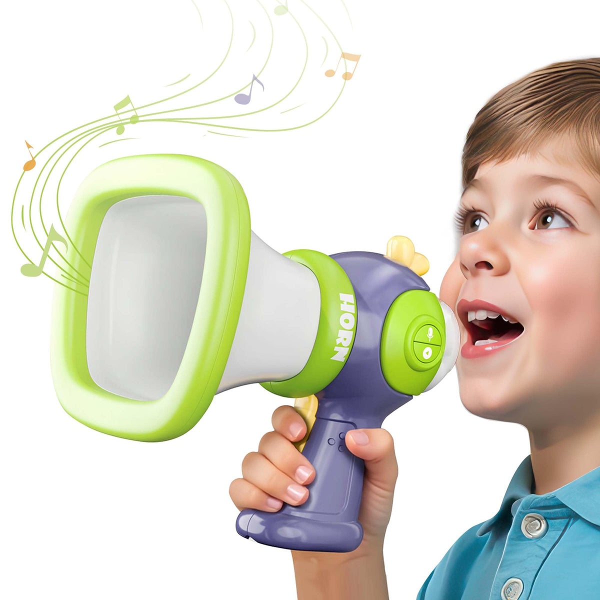 iPlay, iLearn Kids Voice Changer Toy, Toddler Megaphone W/ Fun Sounds Effect, Voice Changing Device Novelty Gag Toy Indoor Outdoor Play, Birthday Party Funny Gifts for 3 4 5 6 7 8 Year Old Boys Girls