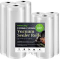 Vacuum Sealer Bags For Food: 6 Pack 3 Rolls 11" x 20' + 3 Rolls 8" x 20'-Commercial Grade BPA Free Bag Rolls- Freezer Bags Durable Cut-to-Length Food Vac Bags for Sous Vide Cooking Puncture Prevention