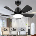 Socket Ceiling Fan with Lights and Remote, 3 Colors Dimmable 3000K-6500K, 6 Speed Whisper Quiet, Easy Install E26/E27 Based Light Bulb Fan for Bedroom Living Room Kitchen Garage