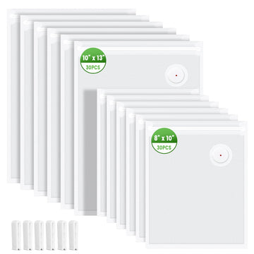 Reusable Vacuum Sealer Bags, 60 Pack, BPA-Free