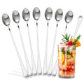 Ice Tea Spoons Long Stainless Steel Set of 8 – 9? Iced Tea Spoons Long Handle with Classic Elegant Design – Rust-Resistant & Dishwasher Safe | For Milkshakes, Cocktails, Desserts & Tall Glass Drinks