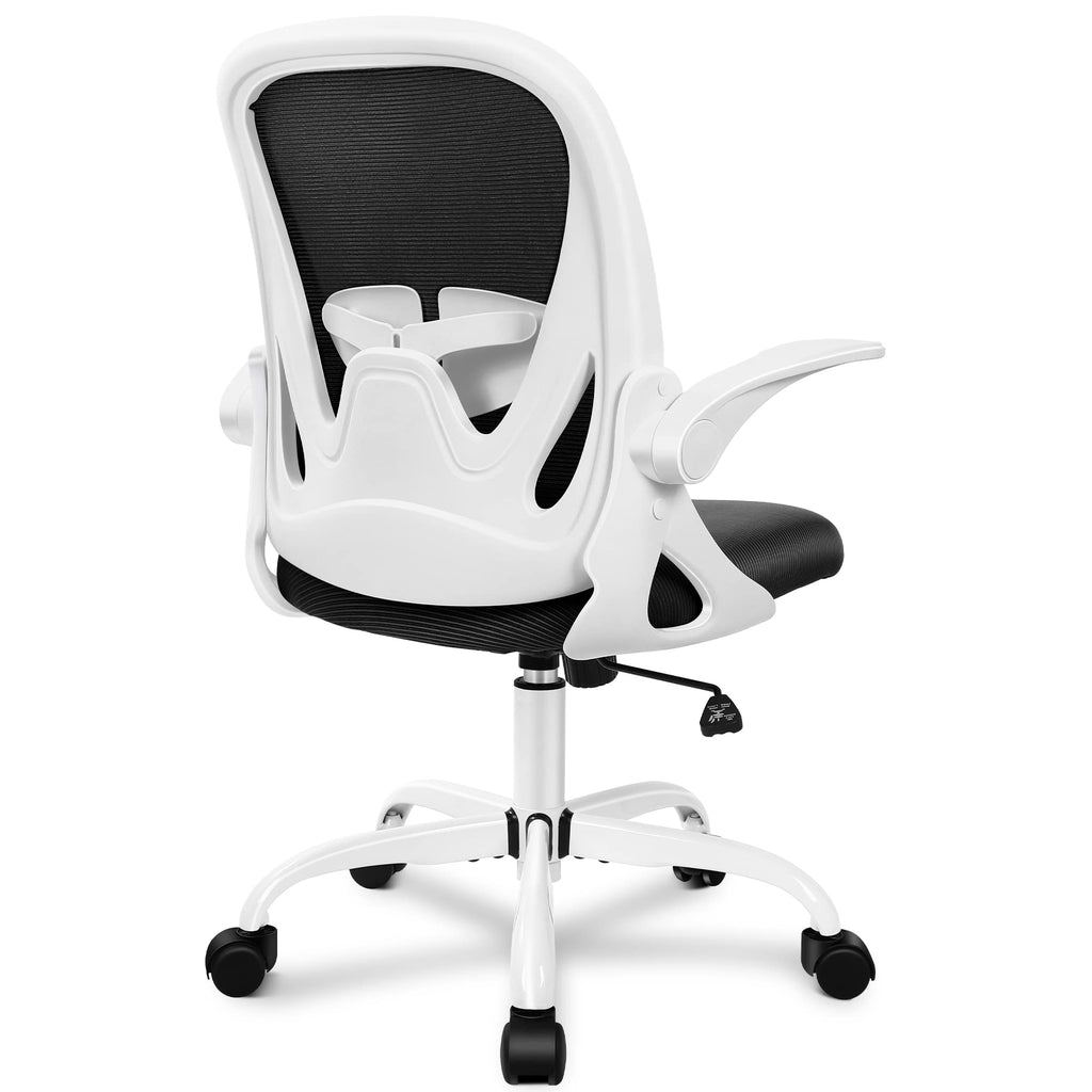 Primy Office Chair Ergonomic Desk Chair with Adjustable Lumbar Support and Height, Swivel Breathable Desk Mesh Computer Chair with Flip Up