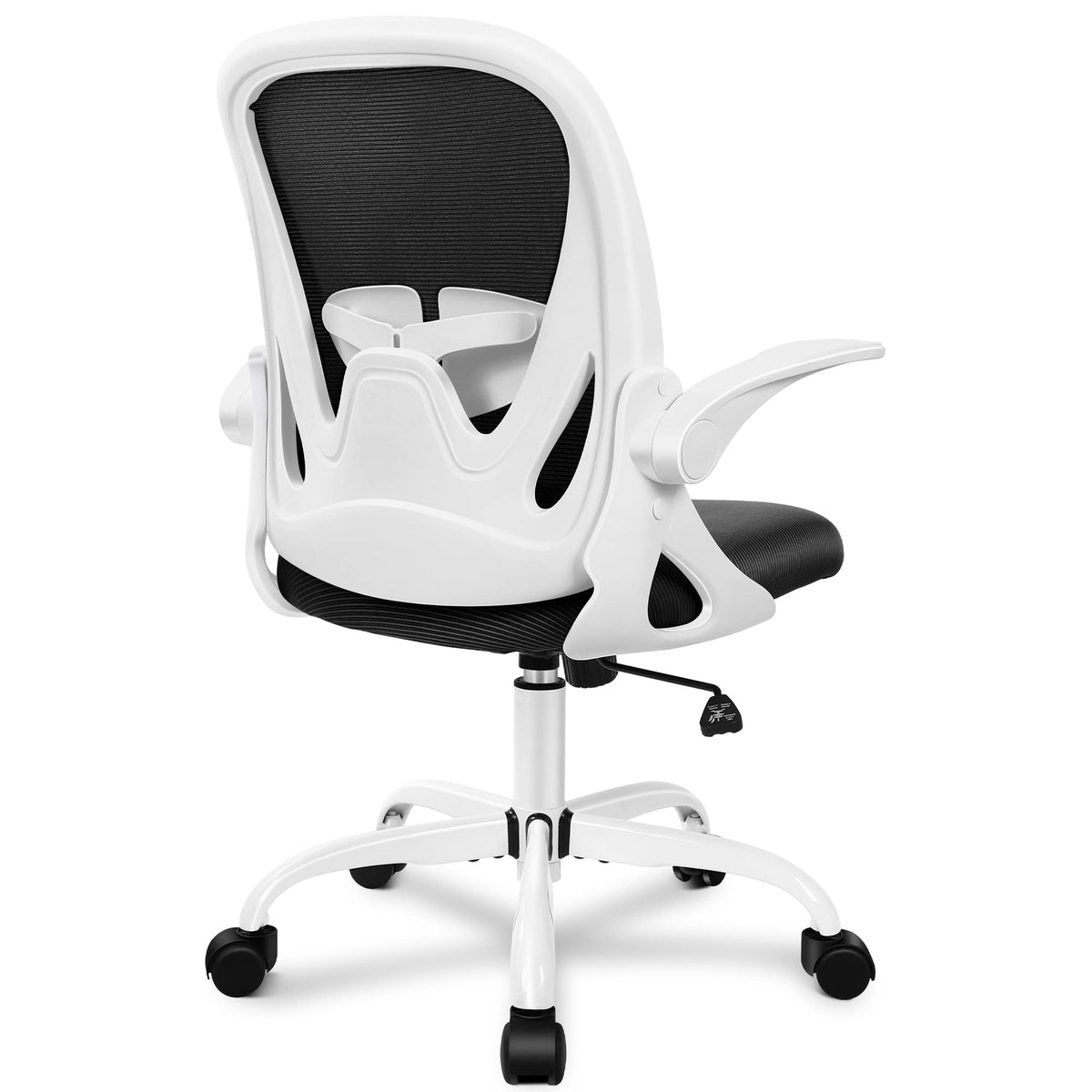 Primy Office Chair Ergonomic Desk Chair with Adjustable Lumbar Support and Height, Swivel Breathable Desk Mesh Computer Chair with Flip Up