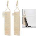 Dansydaisy 2 Pcs Cat Scratcher Door Hanging, 19.3 x 5.5inch Cat Scratching Post Wall Mounted, Natural Sisal Scratching Pad Surface with Ball Toy for Indoor Cats Kitty