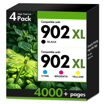 902XL 902 6978 Ink Cartridges Black and Color Combo Pack for HP Printers | Compatible for 902 XL for HP Printer OfficeJet Pro 6968 6970 6971 6974 6976 6979 6958 6962 6975 6960 6965