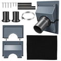 HVAC Wall Penetration & Line-Hide Cover Kit, 2-Piece Split Design for Easy Installation, Universal Seal for Brick & Siding, Protects Mini Split/Ductless AC Line Sets from Sun & Weather (Black)
