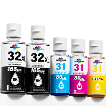 31 Ink Bottle Set Compatible for HP 32XL Black Ink Bottle Replacement for HP Smart Tank 6001 5101 5000 7602 7301 651 7001 7002 5102 7300 7302 5103, Smart Tank 32XL for Plus 551 570 580 750 Printers