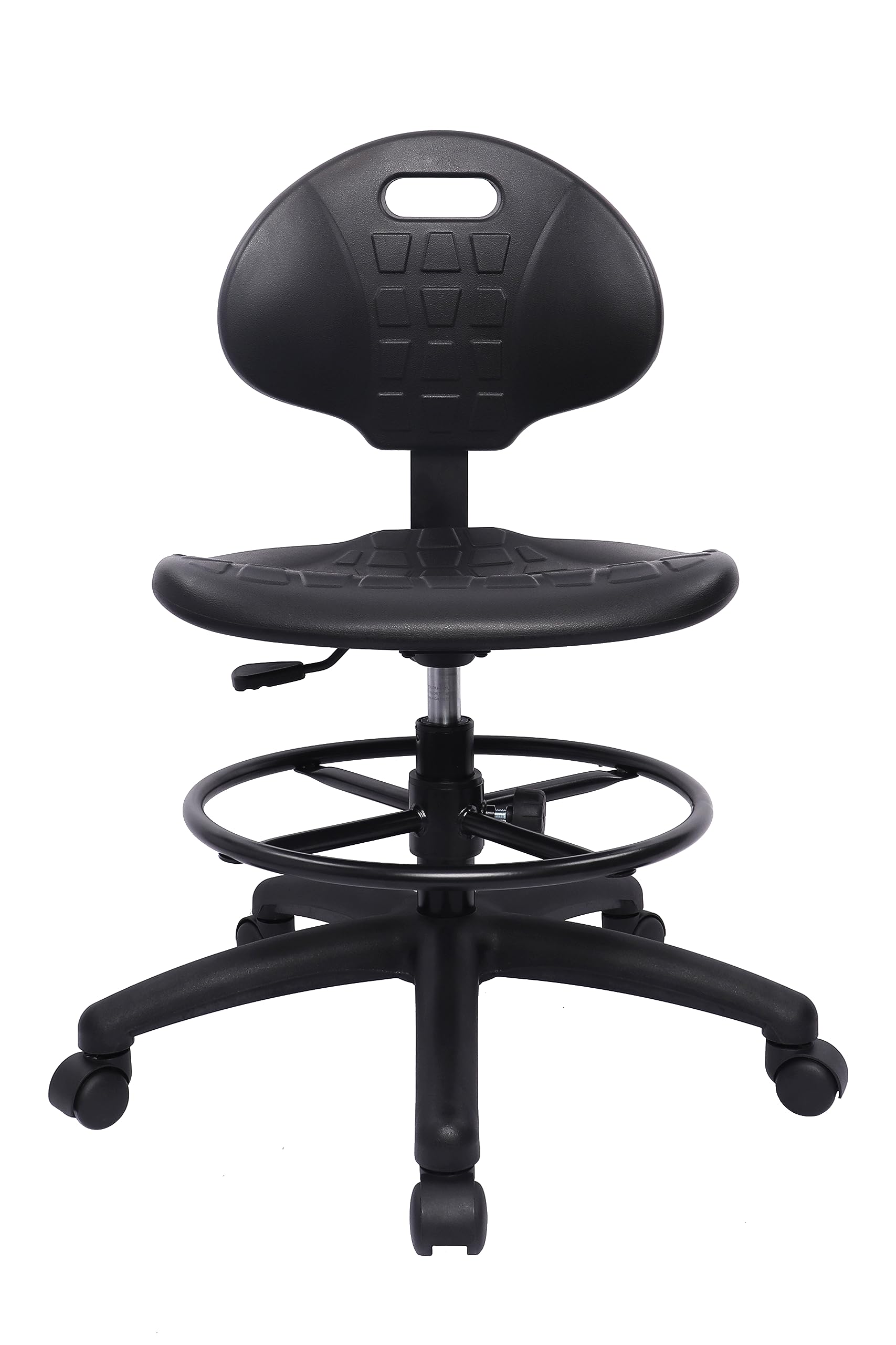 Take Ur Seat® Polyurethane Drafting Lab Stool Chair, 18" Adjustable Footring, 8" Adjustable Height, 450 Lbs Seat Capacity, Heavy Duty, Shipped