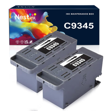 C9345 Ink Maintenance Box Replacement for WF-7840 ET-16650 ET-16600 ET-8550 ET-5850 ET-5880 ET-8500 WF-7820 WF-7310 ET-5800 EC-C7000 ST-C8000 ST-C8090 Printers (C12C934591/PXMB9/C9345)(2 Packs)