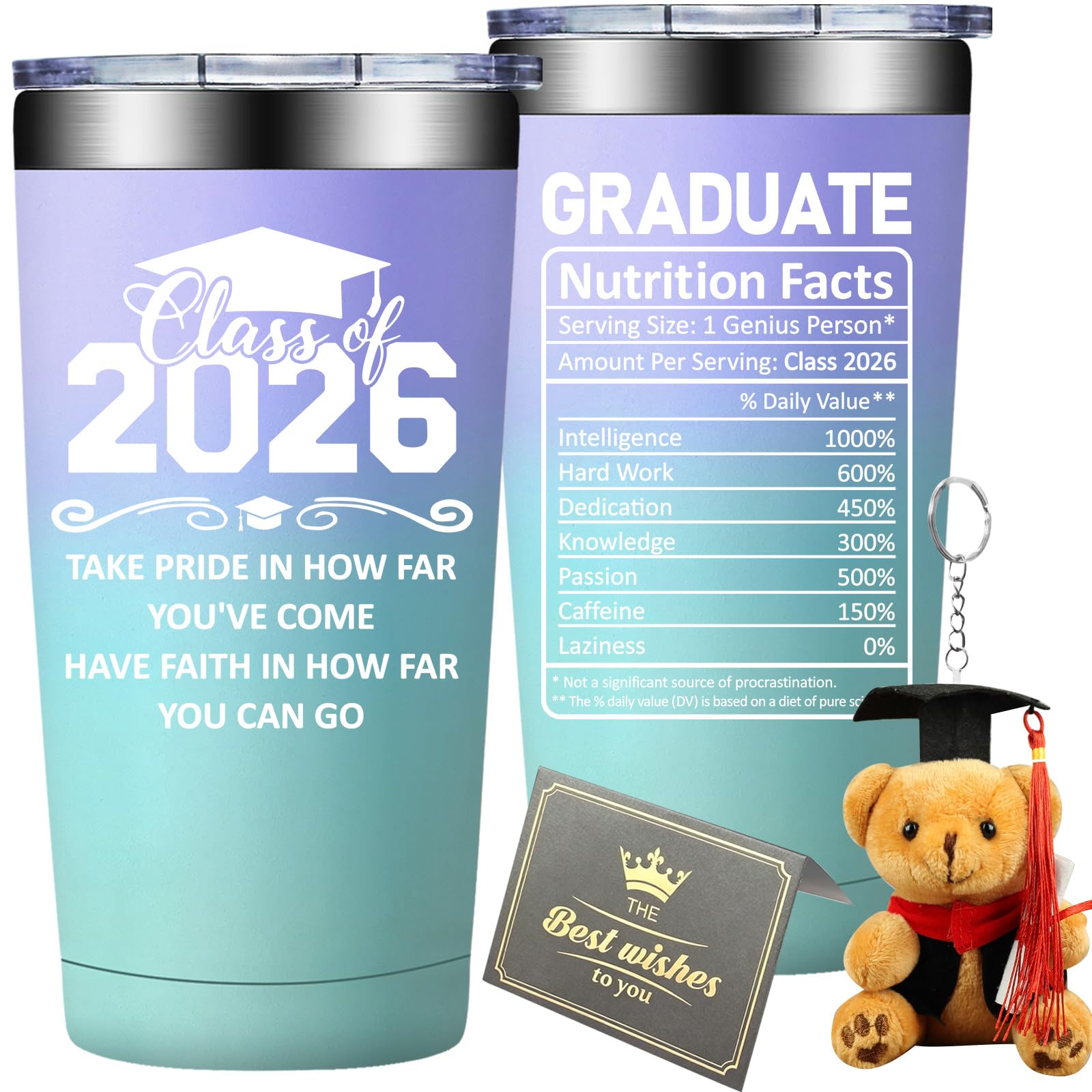 Grifarny Graduation Gifts Her, Girls 2026 - College, High School, Middle School Graduation Gifts for Women - Class of 2026 Graduate Tumbler Mug 20 oz