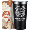 Dungeons Dragons Gifts for Men, Women - DND, D&D, DM Lovers Gifts - Dungeon Master Gift - I'm Not Older I Leveled Up Tumbler Cup 20 oz