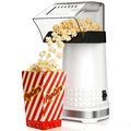 1200W Hot Air Popcorn Popper ETL Certified – Oil-Free Healthy Popcorn Maker Machine with 4.5 Quart Large Capacity, 2-Minute Fast Electric Popcorn Machine for Movie Night, Party, Snack, White