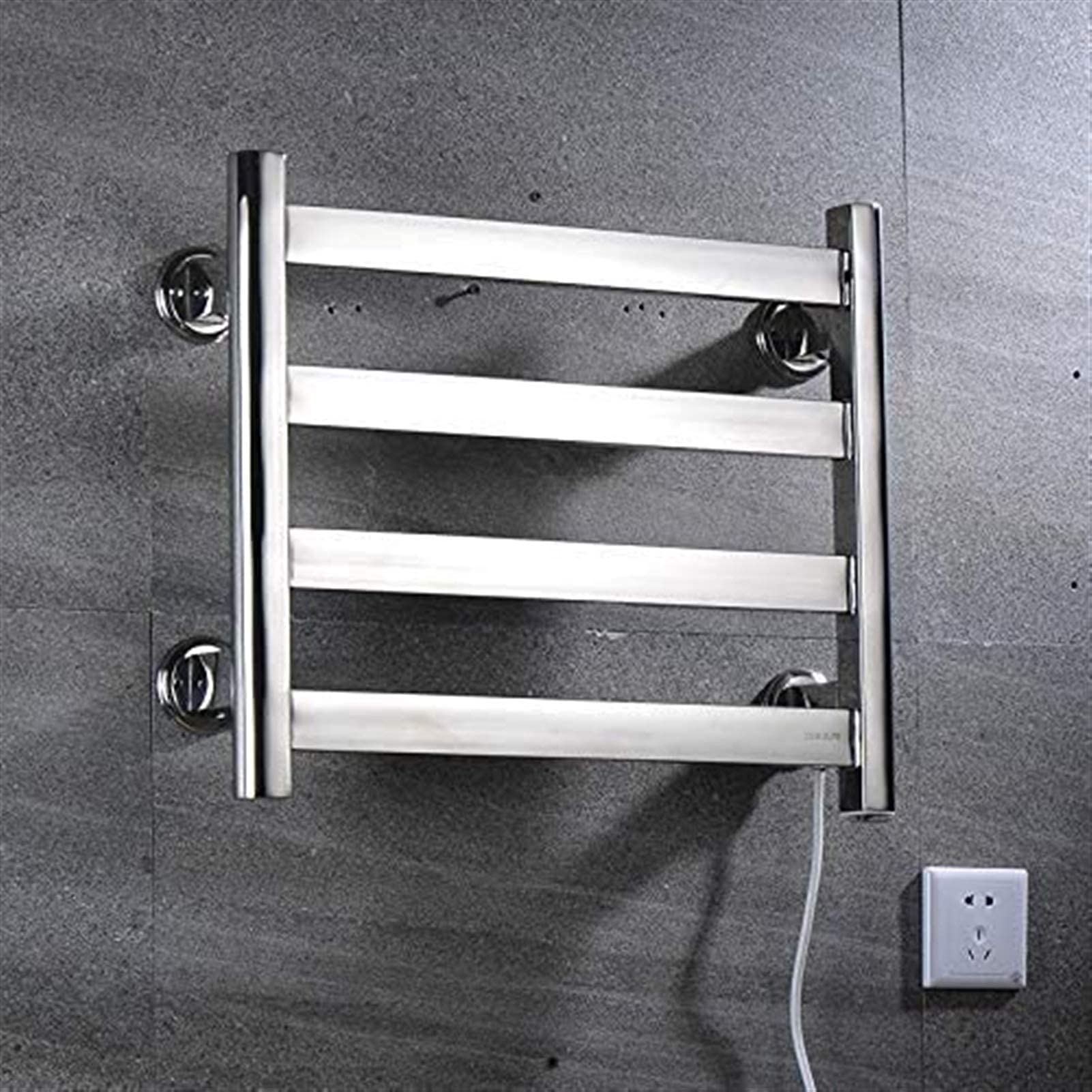 Heated Towel Rail Rails Electric Towel Warmer, Bathroom Towel Warmer, Wall Mounted Electric Towel Rack, Simple and Luxurious, Let You Not Feel The Wet and Cold of Towel (Size : Plu