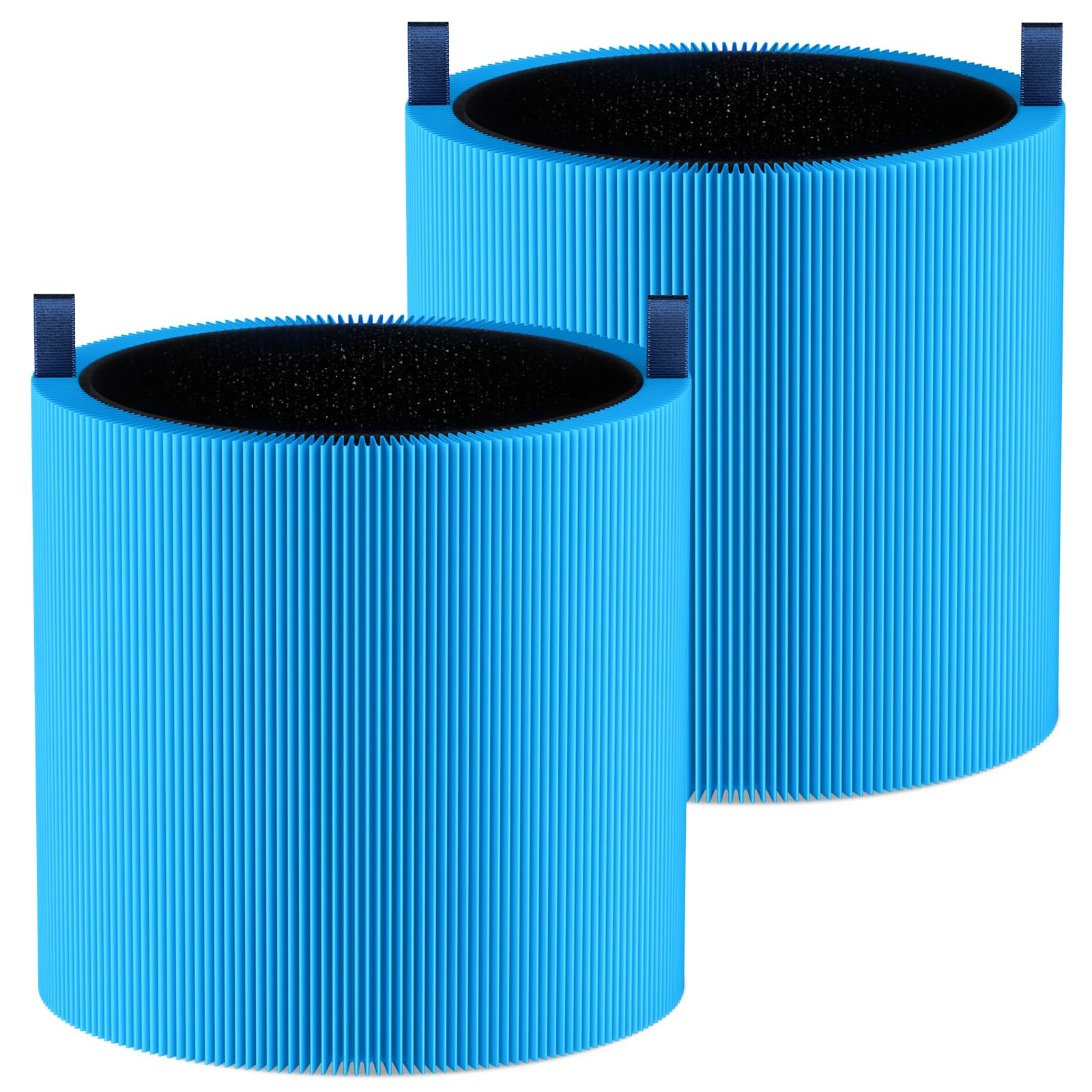 2 Pack Mini Max Replacement Filter, FMINI Filter Compatible with BLUEAIR Blue Pure Mini Max Air Purifier, Ture HEPA + Activated Filter, A11ergenBlock, Blue