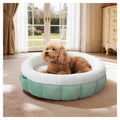 BALANCE Cat Beds for Indoor Cats, Washable Round Cat Bed, Cute Kitten Bed with Anti-Slip Bottom for Kitty and Puppy, 23 Inches, Granite Green