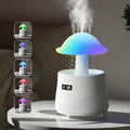 AVEKI Mushroom Humidifiers for Bedroom with Bluetooth Speaker, 600ml Cute Rain Cloud Humidifier with Colorful Mood Light & Clock Display, Air Humidifier Raindrop for Women, Gifts for Mom (Mushroom)