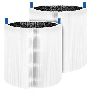 T.TAOM 2-pack 511 Replacement Filter, Compatible with Blue Air Blue Pure 511 Air Purifier, HEPA Filters, and Activated Carbon Filter (2 pack 511)
