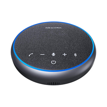 Conference Speakerphone, 3 AI Mics 360 Voice Pickup, Smart Noise Cancelling, Portable Speaker for Video Calls, Home Office & Small Team Meetings