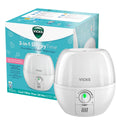Vicks Humidifier 3-in-1 SleepyTime Cool Mist Humidifier for Baby & Kids Rooms with Color Changing Night Light and Essential Oil Diffuser, White