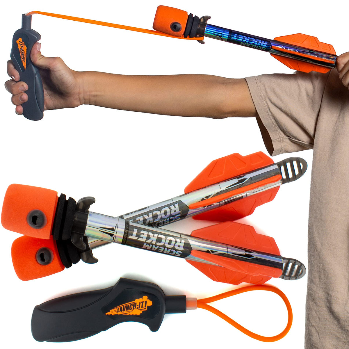 Toy Rocket Launcher for Kids: Outdoor Toys Slingshot Rocket Launchers - Best 6-10 Year Old Boy Gifts for Teens Boys & Girls All Ages - Fun Summer Toys 5 6 7 8 9 10 11 12+ Year Old Boy Birthday Gifts