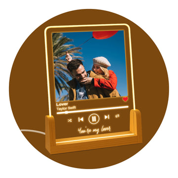 NEXT DAY SHIPPING Personalized Song Plaque - Custom Music Plaque Photo Gift Personalized Couples Romantic Gift Valentines Day