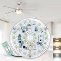 4 Inch Ceiling Fan LED Light Replacement, 18W 2200LM 3000K 4000K 5000K LED Ceiling Fan Light Kit, Ceiling Fan Light Kit Replacement, 120V, CRI90, Dimmable