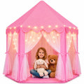 Orian Princess Tent for Kids, Toddler & Kids Pink Play Tent Indoor & Outdoor Princess Castle Fort for Girls and Toddlers Ages 2-7, 55”x53”, LED Star Lights, Children’s Toys and Gifts for Girls