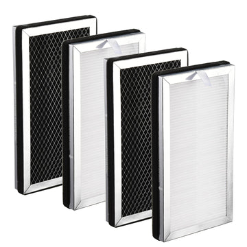 MA-15 Air Purifier Replacement Filter Compatible with Medify MA-15 Series, 3-in-1 Filtration System of MA 15 Filters H13 True HEPA, Activated Carbon and Pre-Filter (4 Pack)