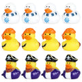 12-Pack Mini Pirate Rubber Ducks, 3 Unique Designs - Funny Duck Decorations for Pirate Party Decor & Carnival Favors, Premium Material for Adults & Party Enthusiasts