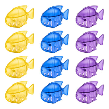 12 Pack Humidifier Cleaning Fish, Humidifier Cleaner for Most Humidifiers + Fish Tanks, Demineralization Cartridge to Purifie Water, Prevent Hard Water Build-Up, Reduce Scale to improve Humidification