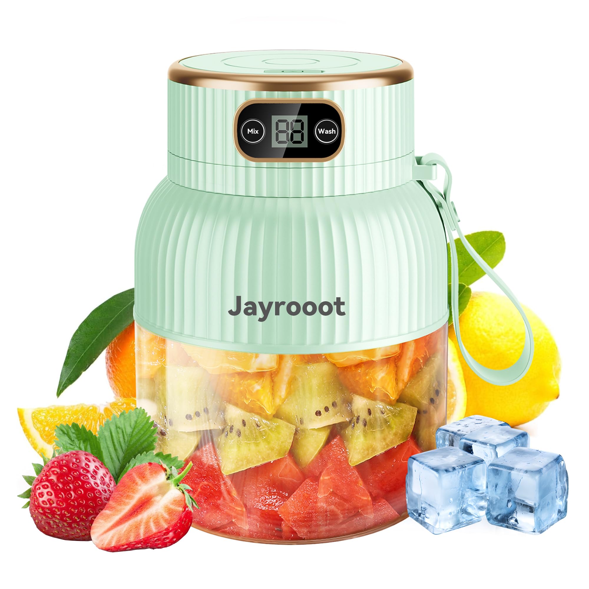 Personal Blender, Compact Cordless, BPA-Free, 20 oz (600ml), USB-C Rechargeable – Makes Juices, Milkshakes, Smoothies – Ideal for Travel, Gym, Office