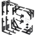 WEKIS 2 Sets Anti Sag Gate Kit Heavy Duty No Sag Kit Gate Corner Brace Bracket for Wooden Fence Gate with Self-Locking Gate Latch
